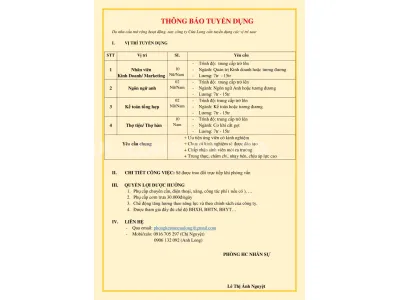 Tuyển nhân viên